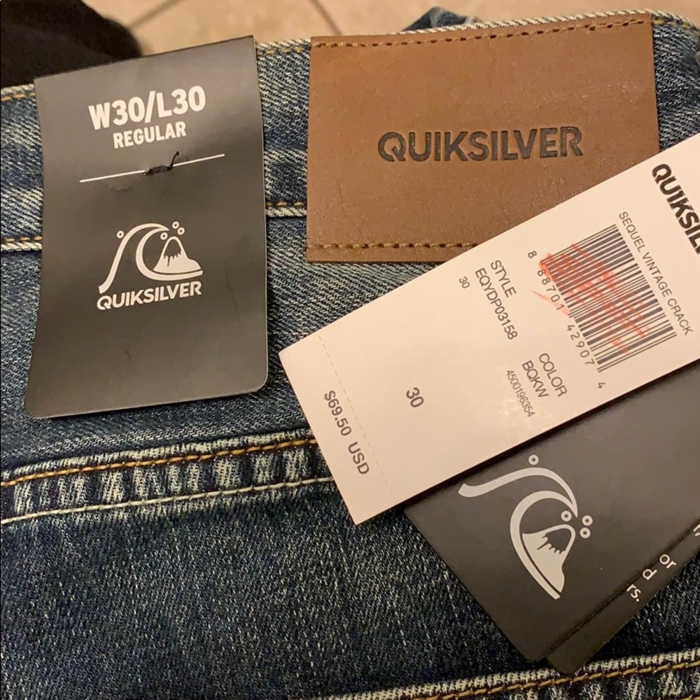 HP3/7 NWT QUICKSILVER Men’s Regular JeansSize: 30 - Picture 7 of 8